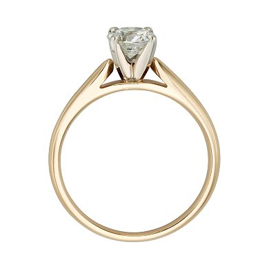 Round-Cut IGL Certified Diamond Solitaire Engagement Ring in 14k Gold (3/4 ct. T.W.)