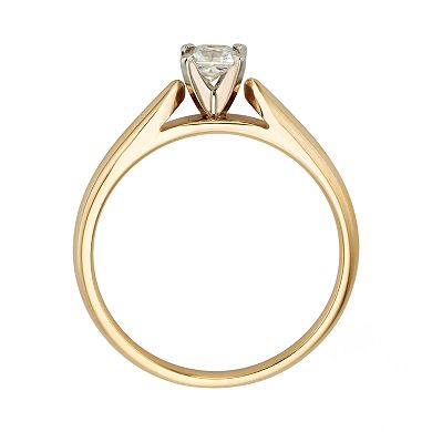 Princess-Cut IGL Certified Diamond Solitaire Engagement Ring in 14k Gold (1/4 ct. T.W.)