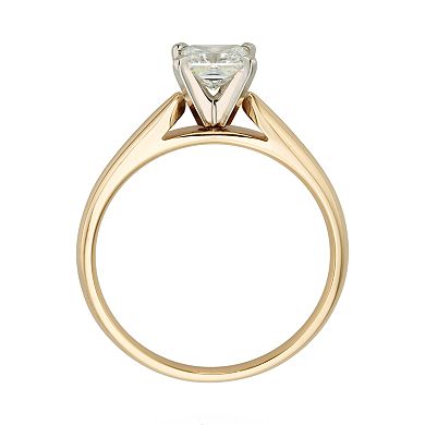 Princess-Cut IGL Certified Diamond Solitaire Engagement Ring in 14k Gold (3/4 ct. T.W.)
