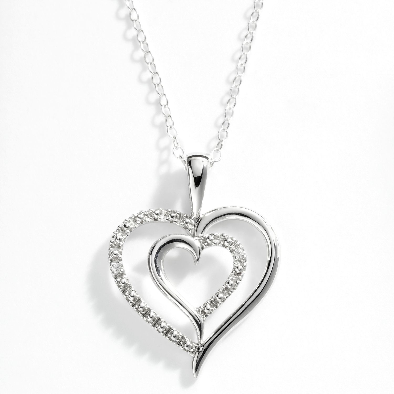 Heartbeat Silver Necklace Kohls