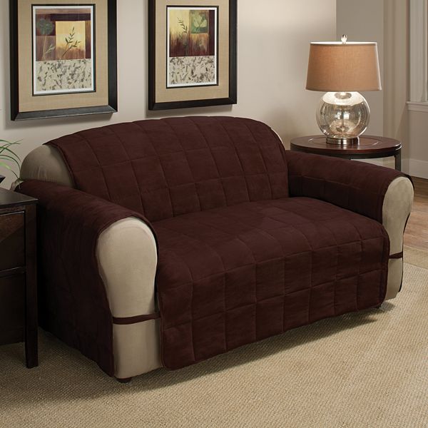 Jeffrey Home Ultimate Quilted FauxSuede Loveseat Furniture Protector