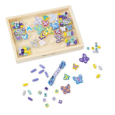 Melissa and Doug Butterfly Friends Wooden Bead Set