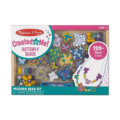 Melissa and Doug Butterfly Friends Wooden Bead Set