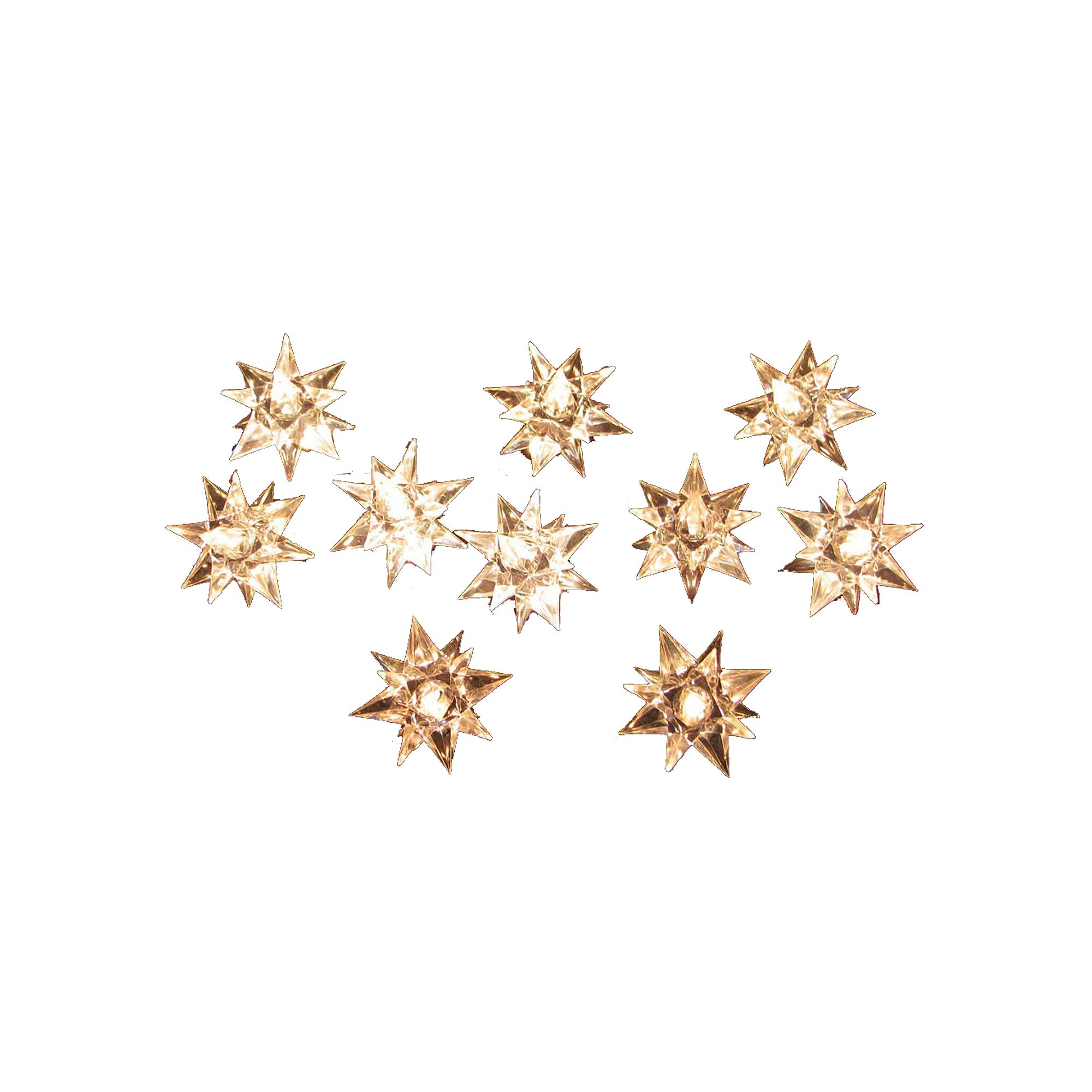 Kurt Adler Indoor Diamond & Star Light Set, Clear