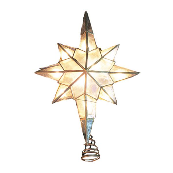 Kurt Adler Capiz Star PreLit Tree Topper