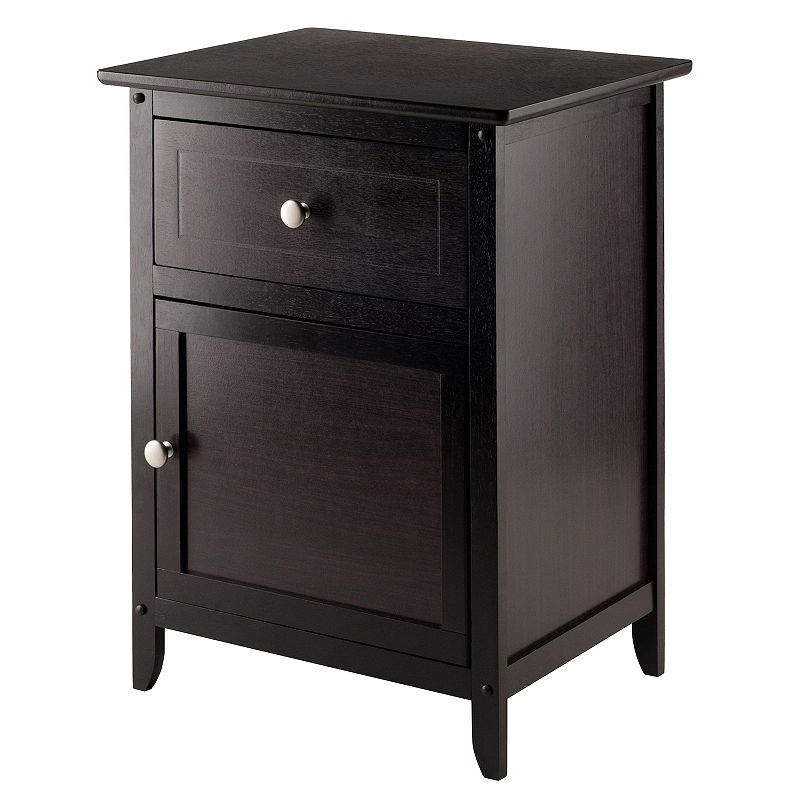 Nightstand: Winsome Nightstand - Dark Brown (Espresso)