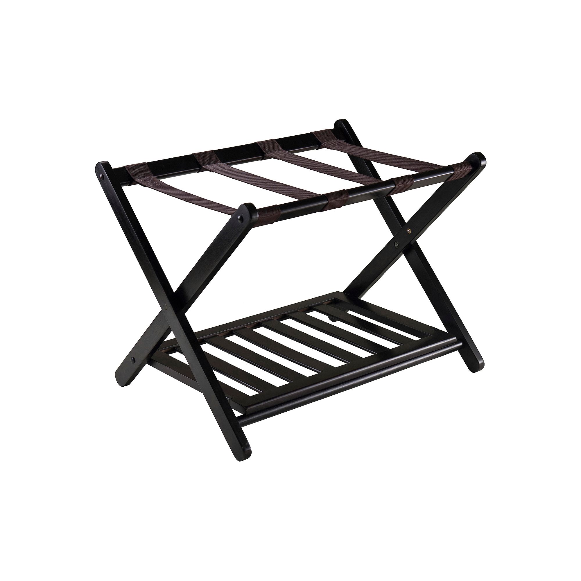 Winsome Reese Luggage Rack, Dark Brown