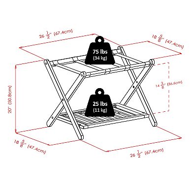 Winsome Reese Luggage Rack