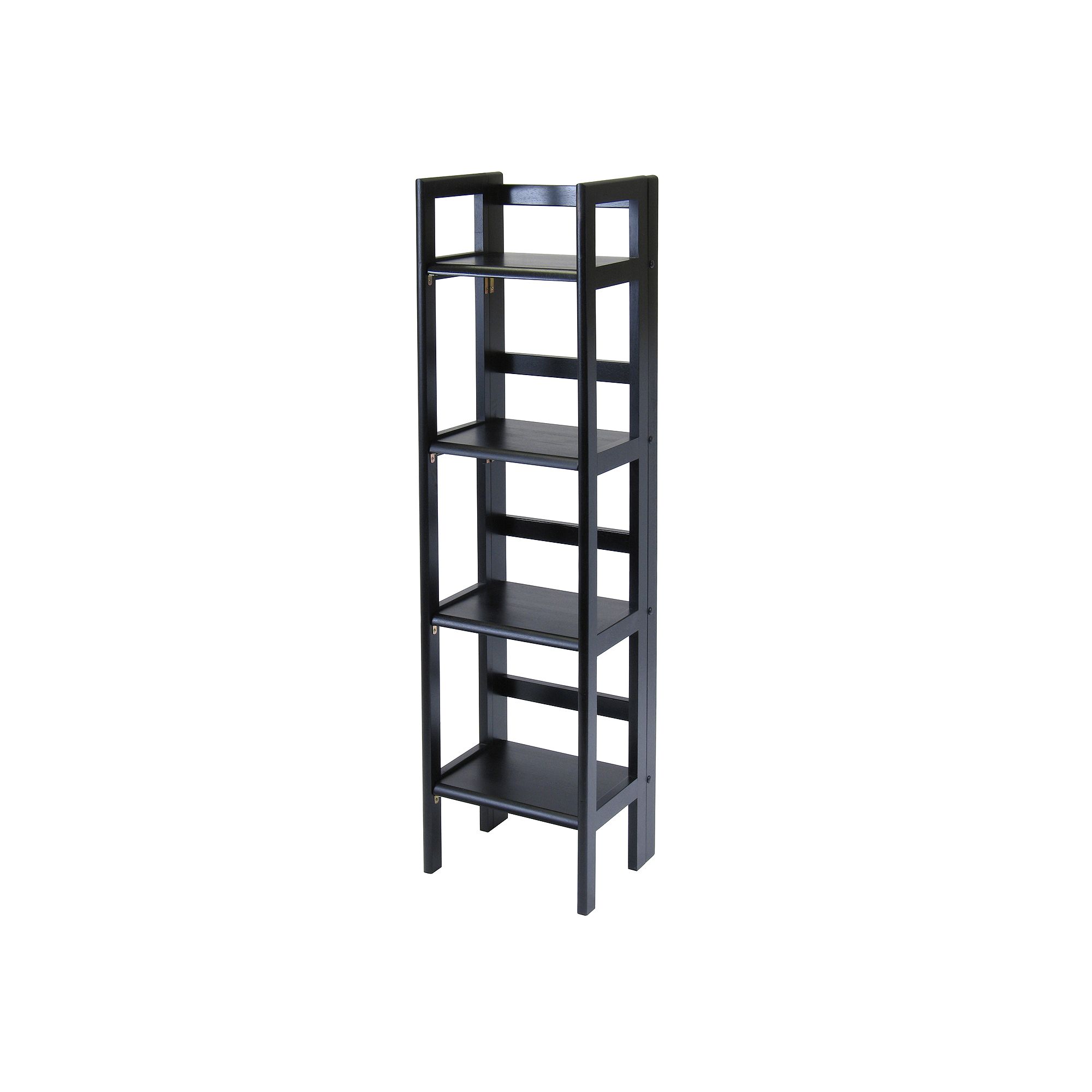 Winsome 4-Tier Folding Storage Shelf, Black