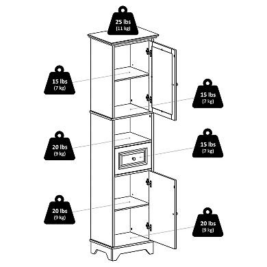 Winsome Alps Tall Cabinet