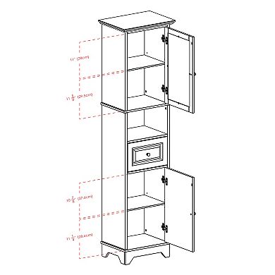 Winsome Alps Tall Cabinet