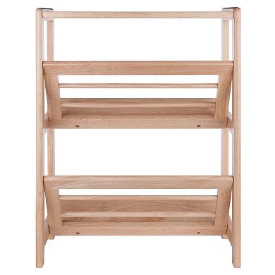 Winsome Tilted Shelf 2-Tier Bookshelf