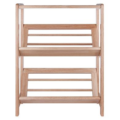 Winsome Tilted Shelf 2-Tier Bookshelf