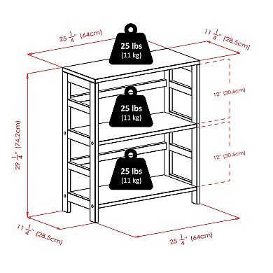 Winsome Capri 2-Section Storage Shelf