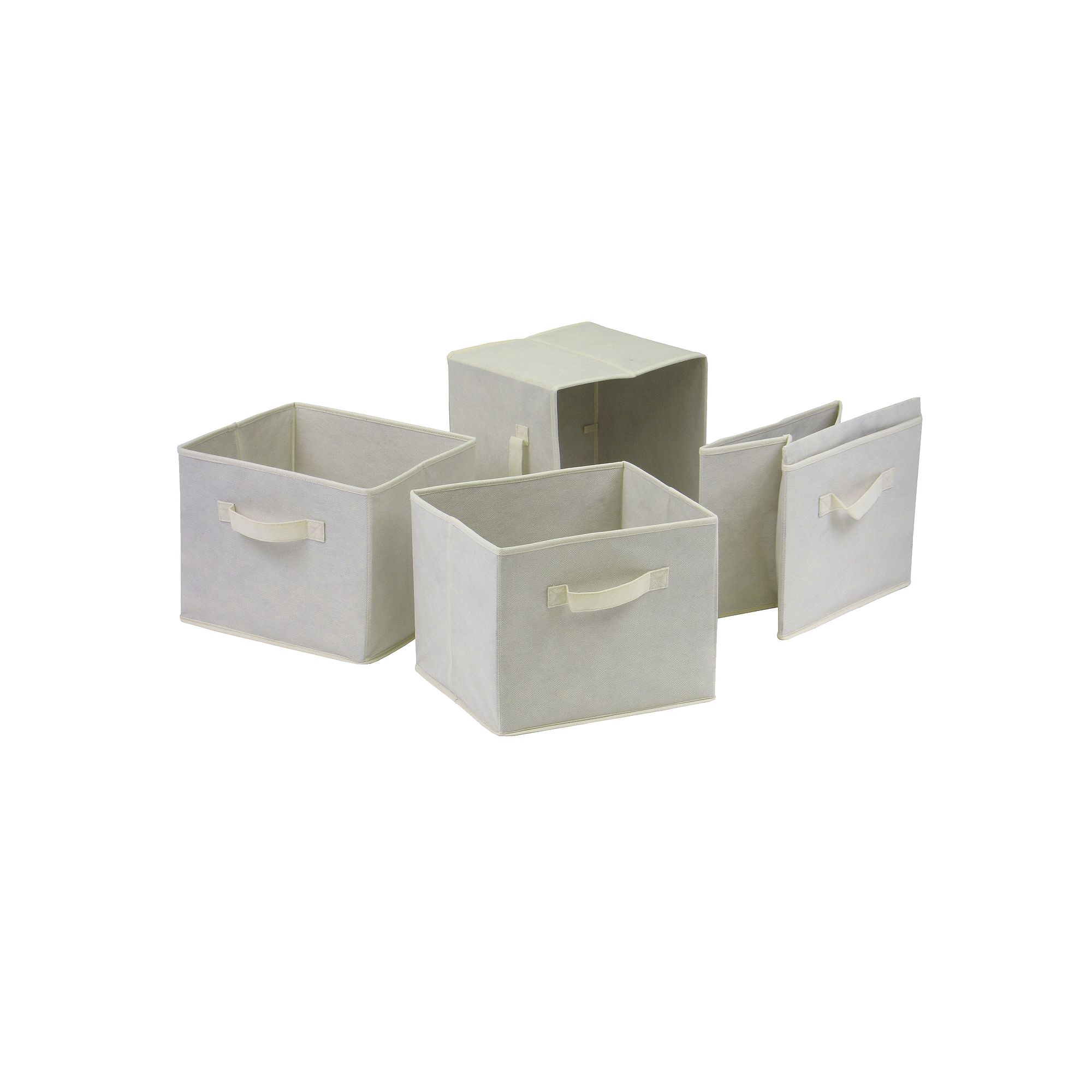 Winsome Capri 4-Section Storage Shelf, Brown Beige
