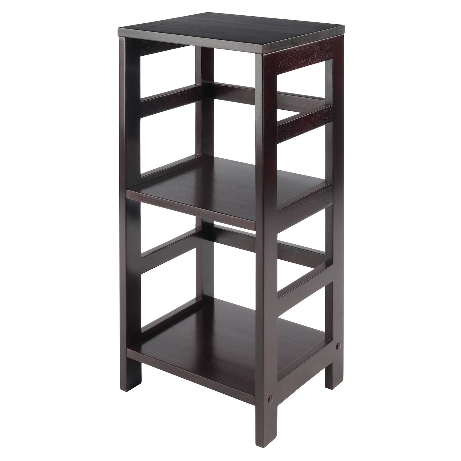 FlipShelf Black 3 Tier Metal Narrow Shelving Unit