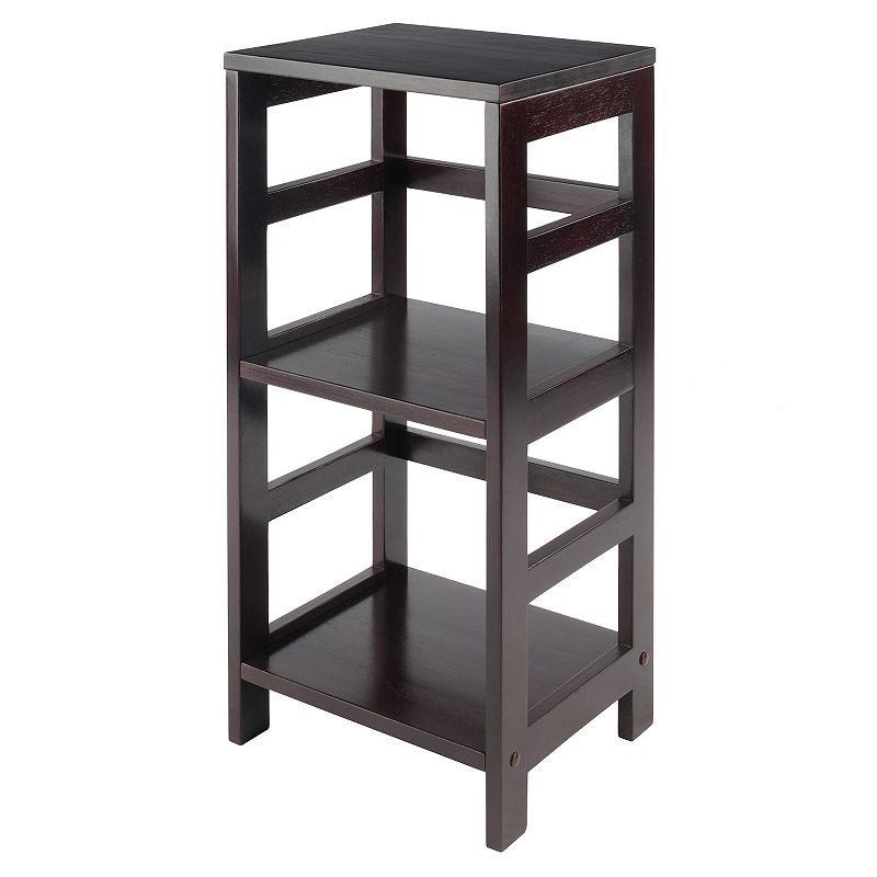 Winsome Leo Slim 2-Tier Storage Shelf, Brown, Furniture