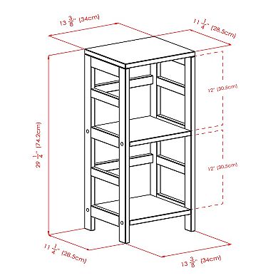 Winsome Leo Slim 2-Tier Storage Shelf