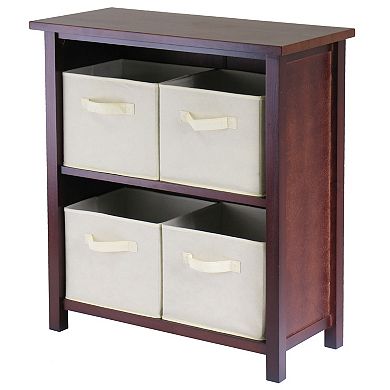 Winsome Verona 4-Bin Storage Shelf