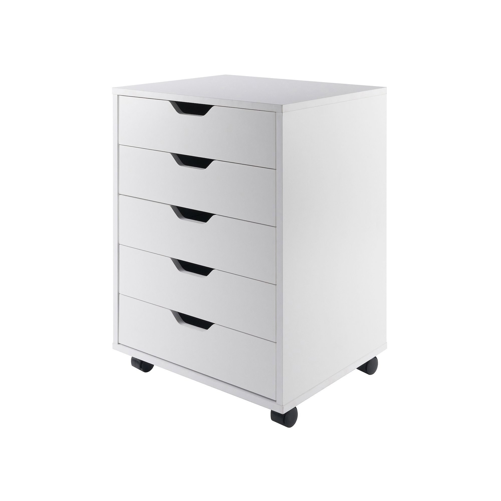 Winsome Halifax 5-Drawer Mobile File Cabinet, White