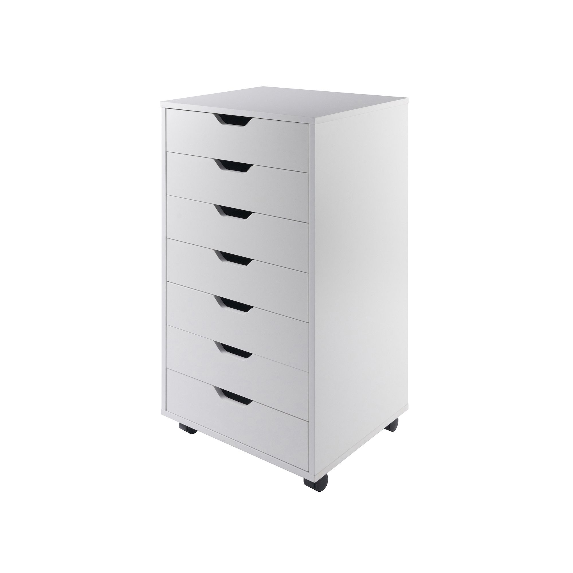 Winsome Halifax 7-Drawer Mobile File Cabinet, White