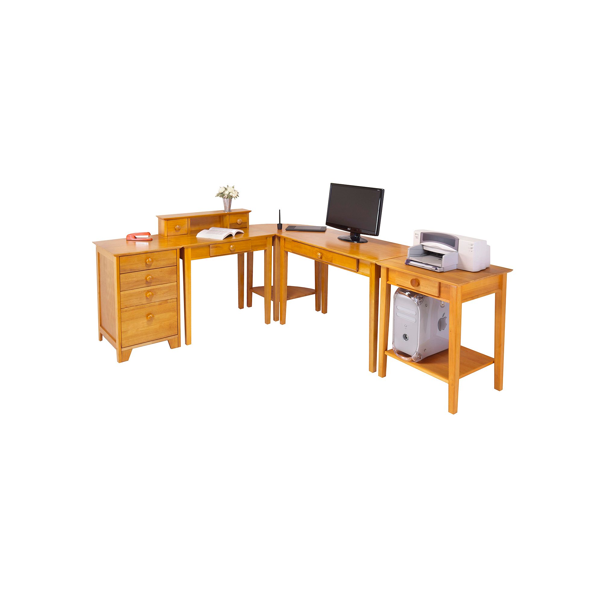 Winsome Studio 5-pc. Home Office Set, Honey