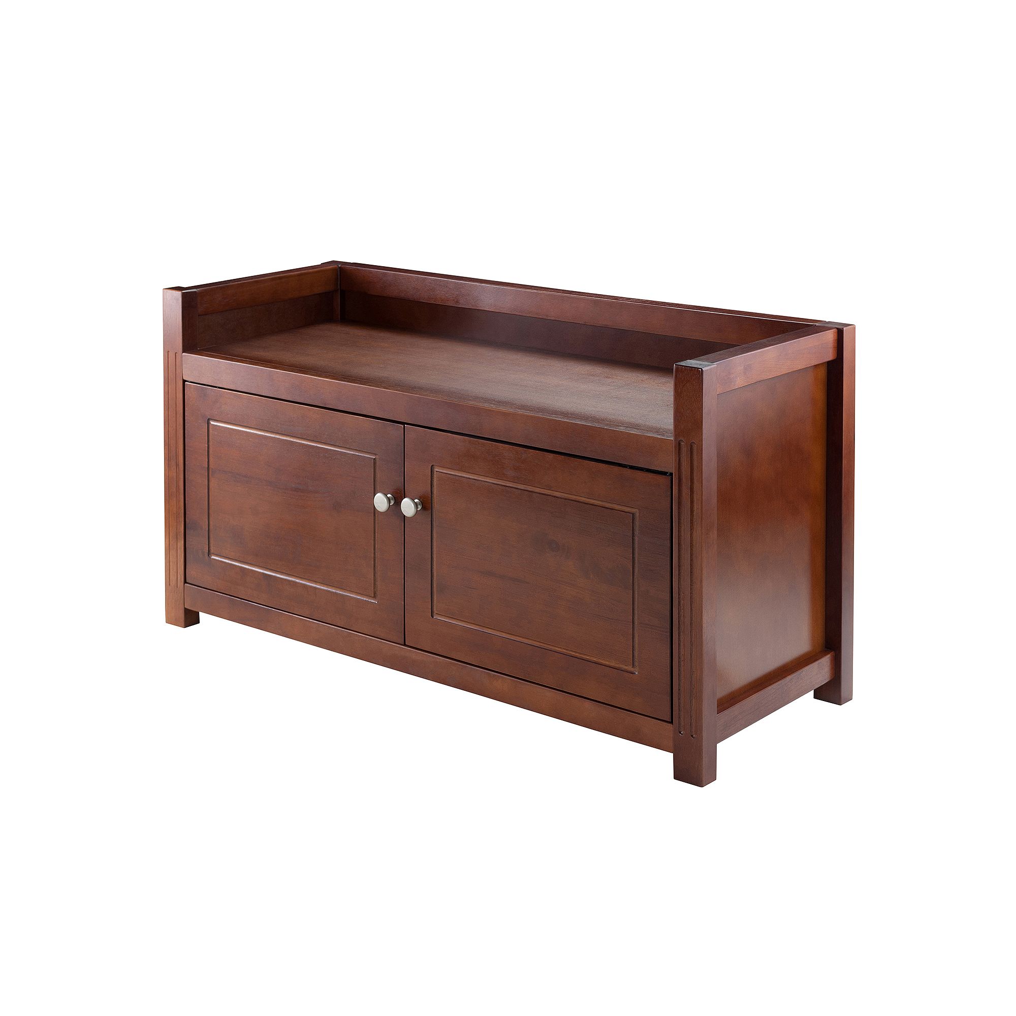 Winsome Regalia Storage Bench, Antique Brown