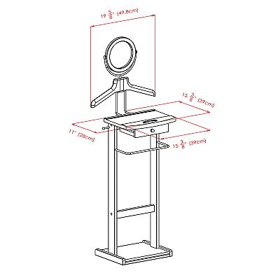 Winsome Dark Espresso Valet Stand