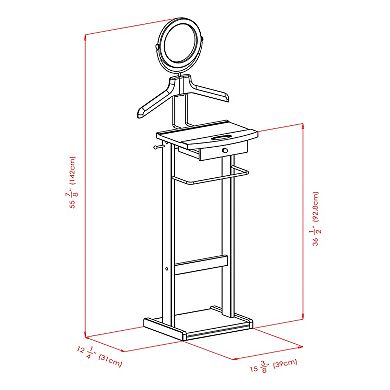 Winsome Dark Espresso Valet Stand