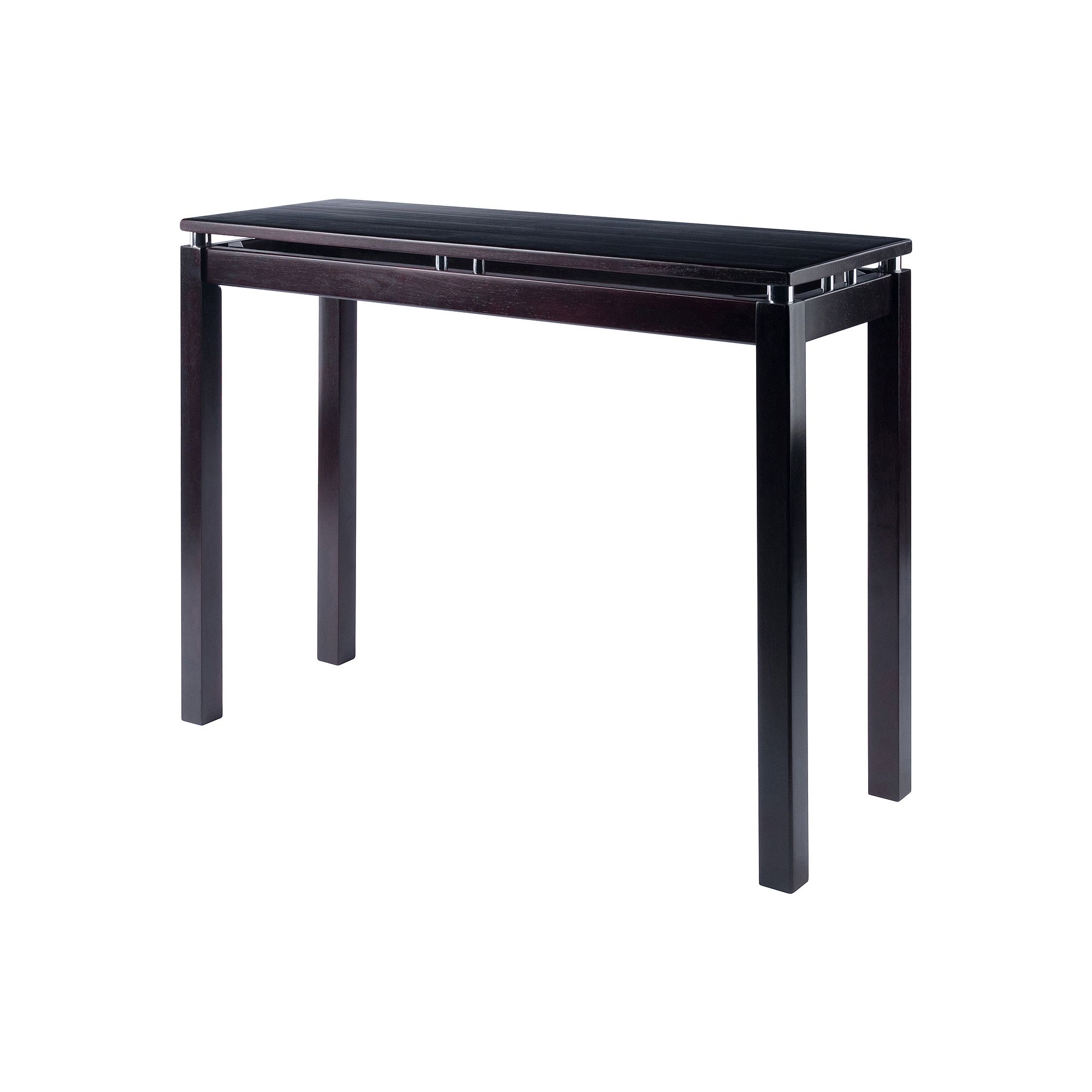 Winsome Linea Console Table, Dark Brown