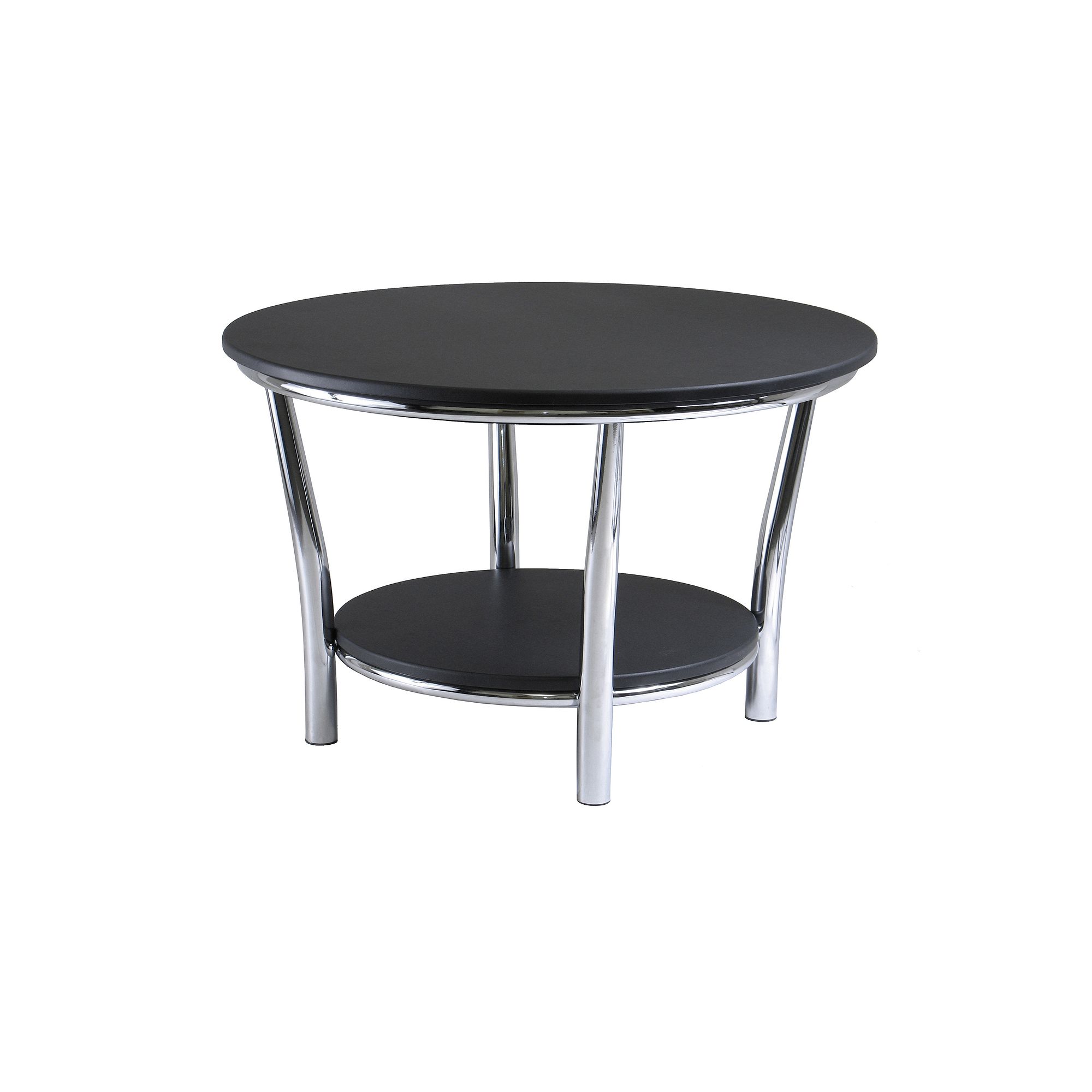 Winsome Maya Round Coffee Table, Black