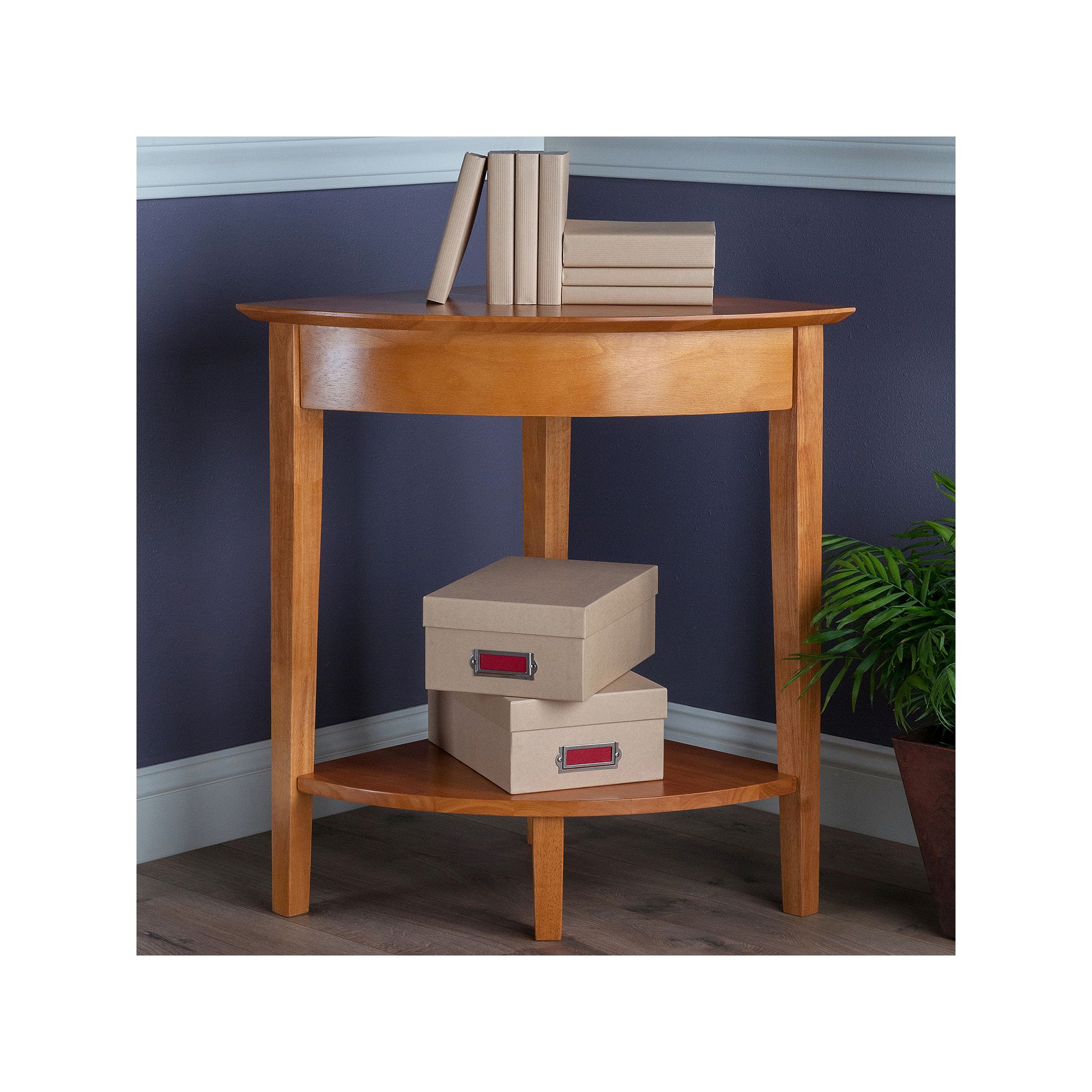 Winsome Studio Corner Table, Honey
