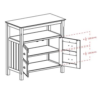 Winsome Timber Buffet Table