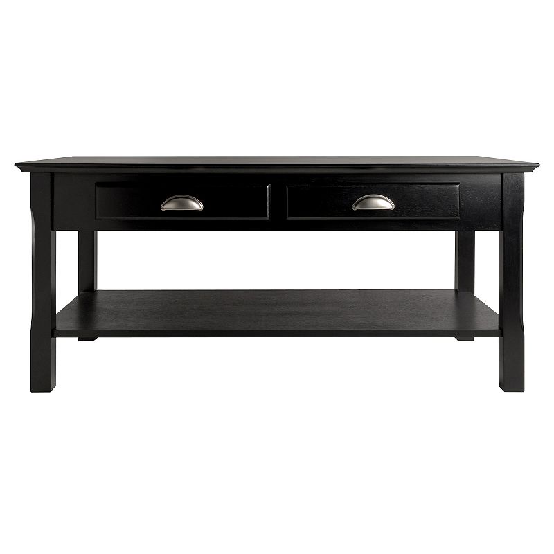 Winsome Timber Coffee Table, Black, Furniture