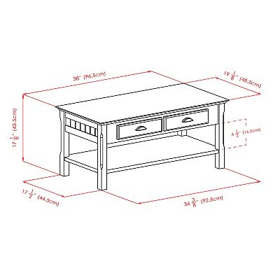 Winsome Timber Coffee Table