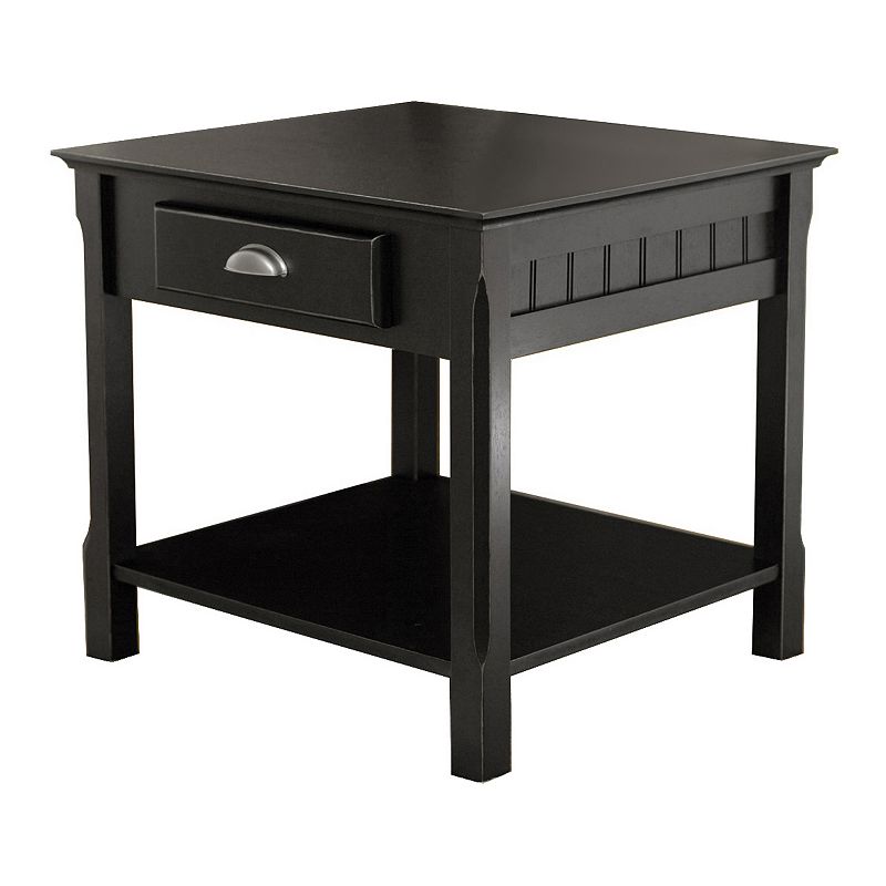 Winsome Timber End Table, Black, Furniture