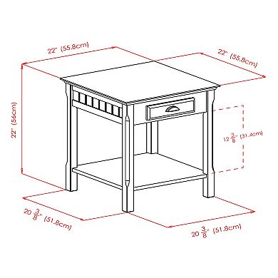 Winsome Timber End Table