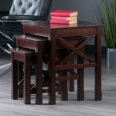 Winsome Xola 3-Piece Nesting Table Set