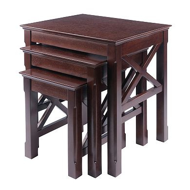 Winsome Xola 3-Piece Nesting Table Set