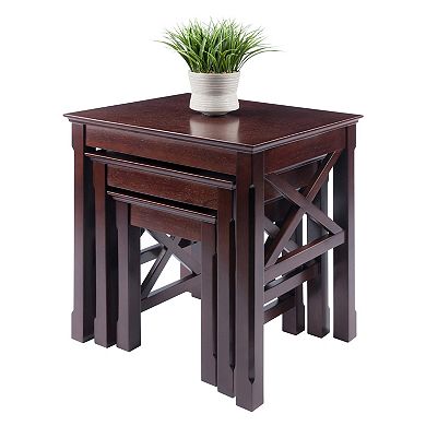 Winsome Xola 3-Piece Nesting Table Set