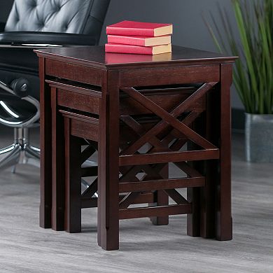 Winsome Xola 3-Piece Nesting Table Set