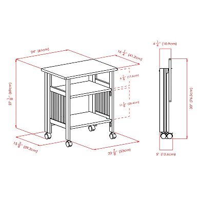 Winsome Folding Media Stand