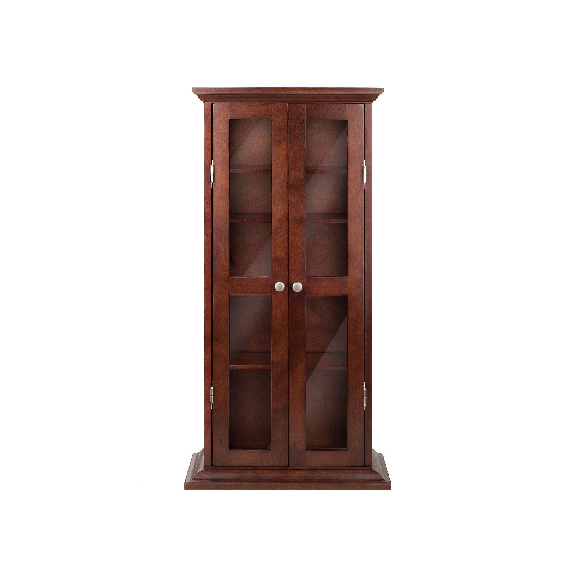 Winsome DVD/CD Cabinet, Antique Brown
