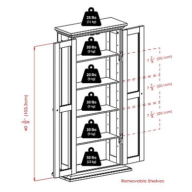 Winsome DVD/CD Cabinet