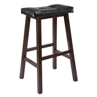 Winsome Mona 29 in Cushion Saddle Stool