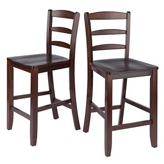 Winsome 2 pc Ladder Back Stool Set