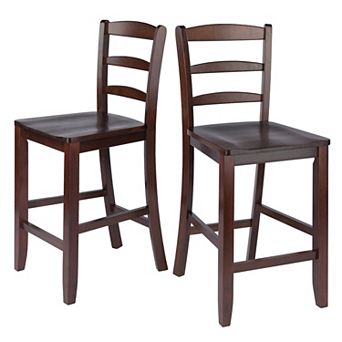 Winsome 2 pc Ladder Back Stool Set