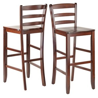 Winsome 2 pc Tall Ladder Back Stool Set