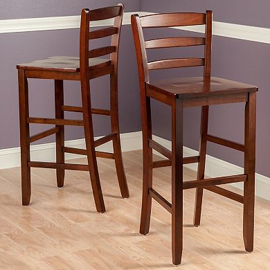 Winsome 2-pc. Ladder Back Stool Set