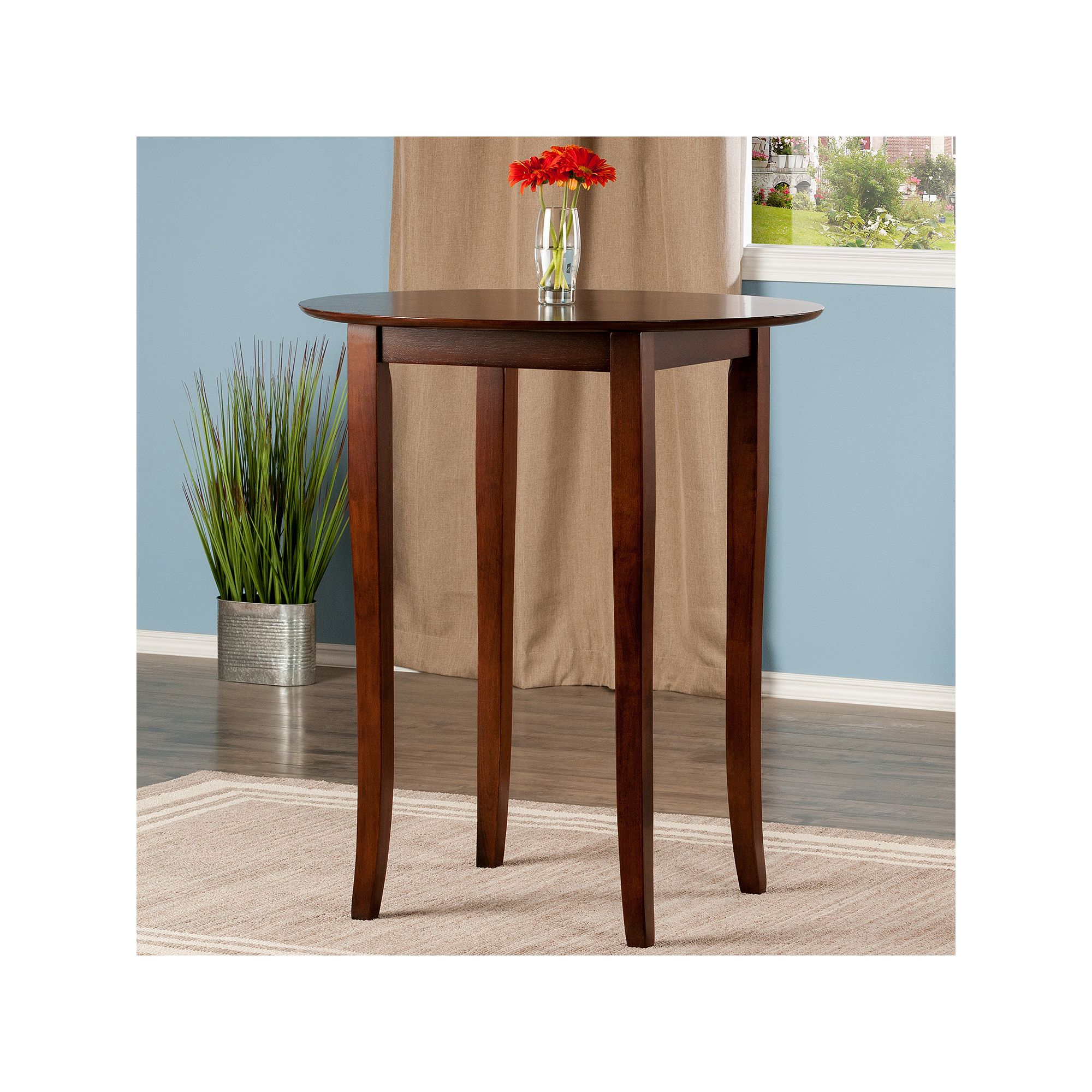 Winsome Fiona Pub Table, Antique Brown